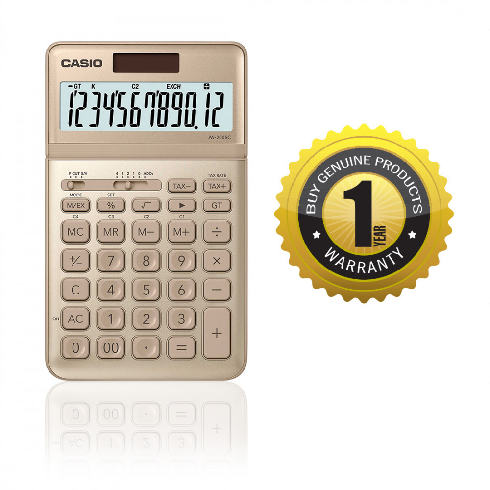  JW-200SC-GD DESKTOP CALCULATOR