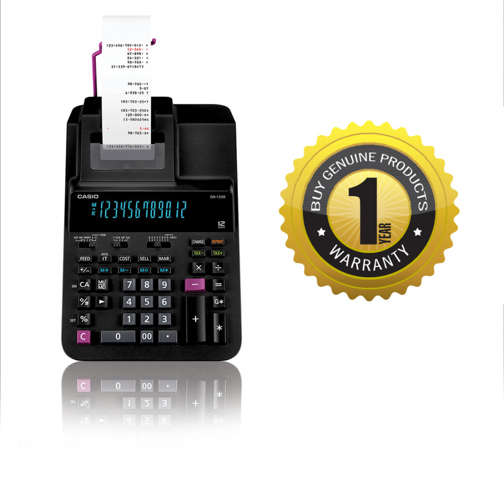 DR-120R-BK  PRINTING CALCULATOR