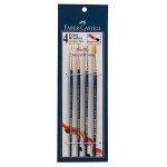 PAINT BRUSHES ASSORTED PACK OF 4 ROUND 