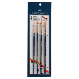 PAINT BRUSHES ASSORTED PACK OF 4 ROUND 